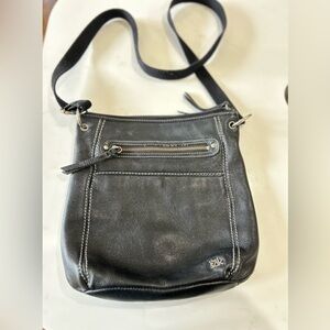 The Sak black leather cross body purse